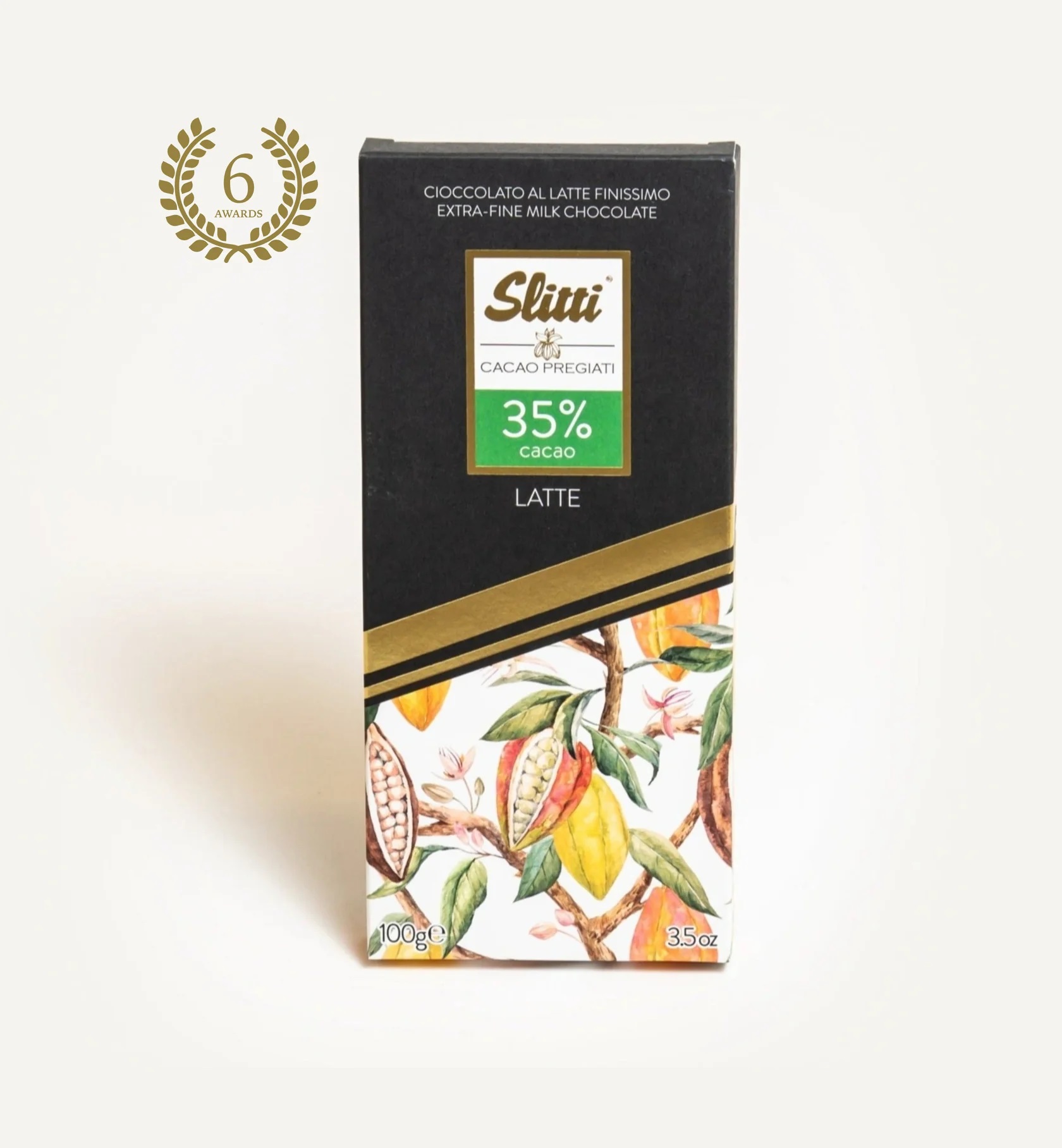 Pieniško šokolado plytelė Slitti 35%