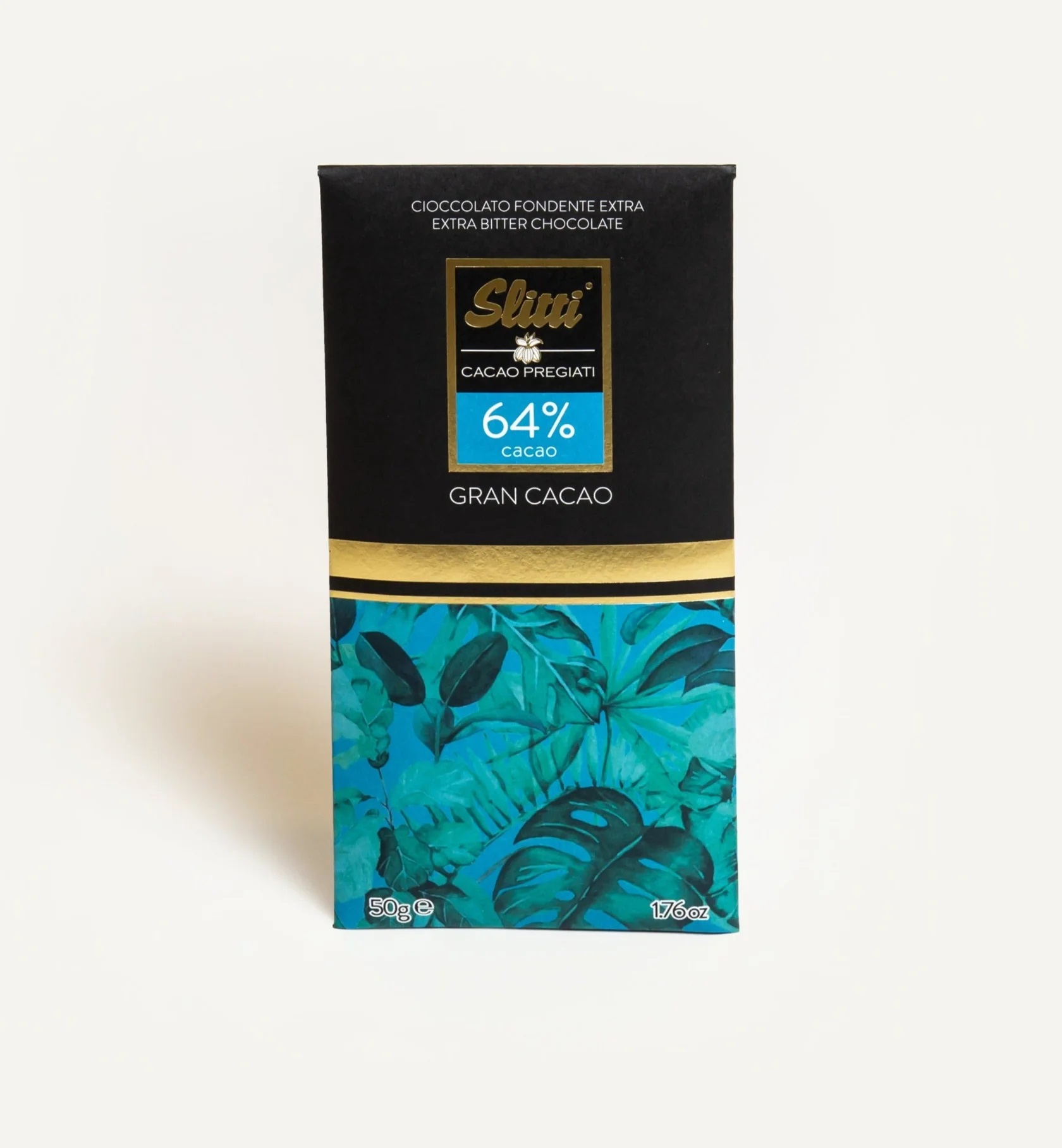 Juodojo šokolado plytelė Slitti Gran Cacao 64%
